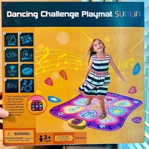 NEW Dancing Challenge Playmat for Kids - Purple, pink, yellow